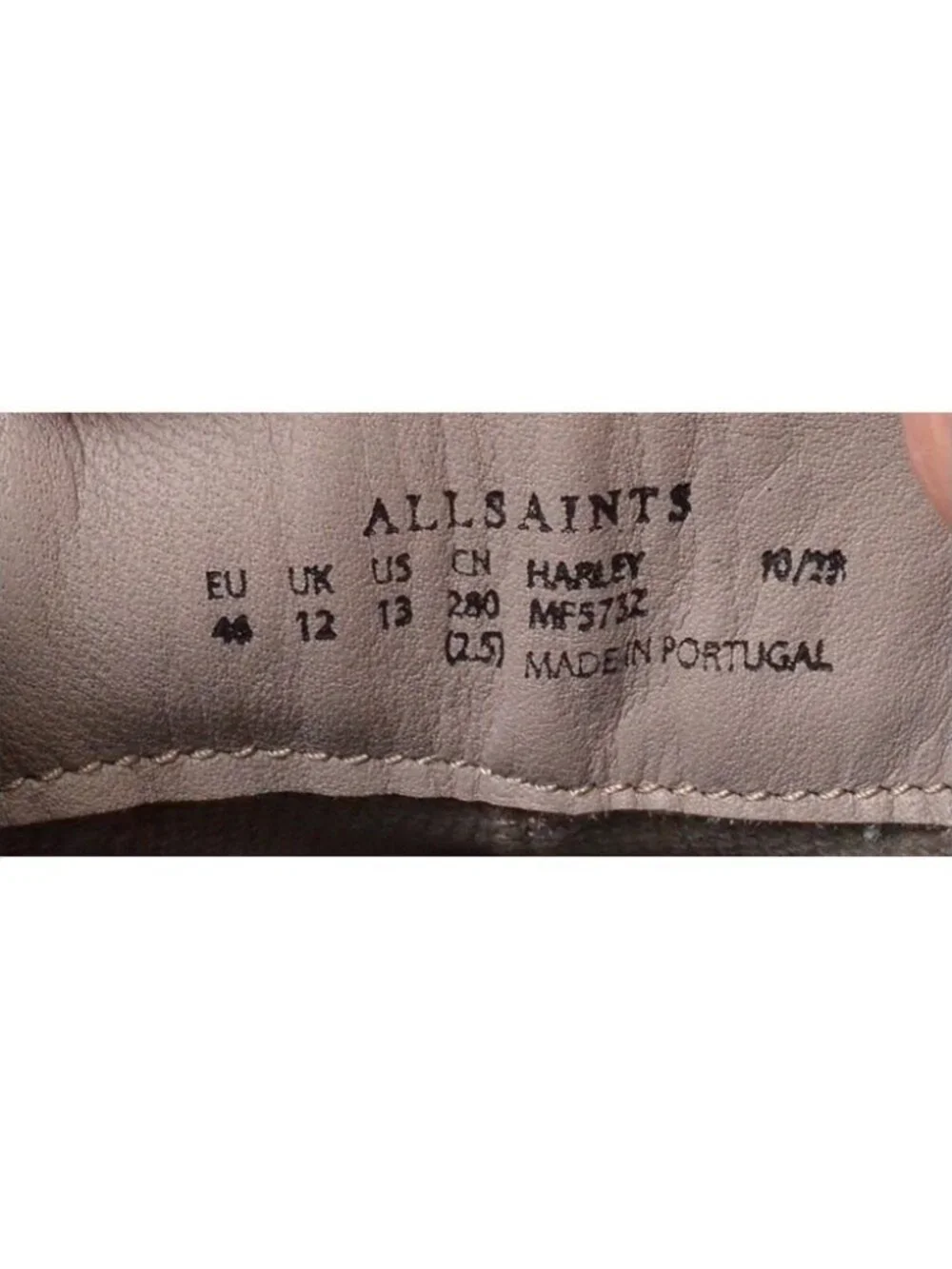Men All Saints Harley Black Chelsea Boots 46 / 13 M